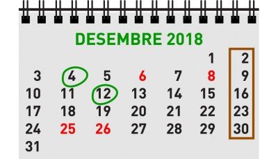 calendar Desembre